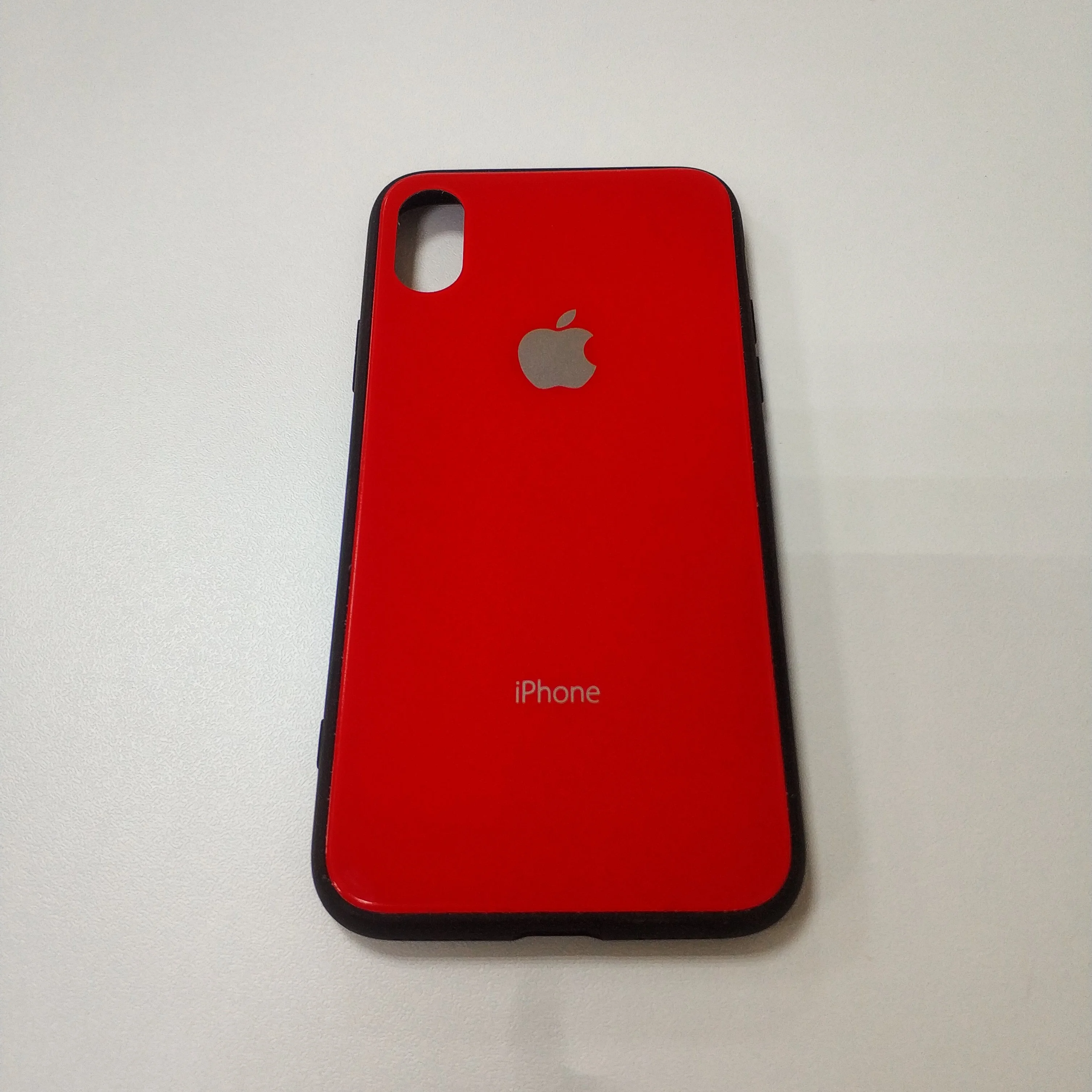 Серый меланж чехол на iPhone X / XS