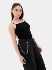 Серебряный цепь на джинсы Nika