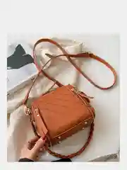 Коричневый текстурированная сумка женская