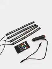 Подсветка салона RGB со звуковым контроллером и пультом управления