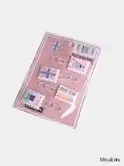 Розовый набор декоративных скрепок, 4 штуки