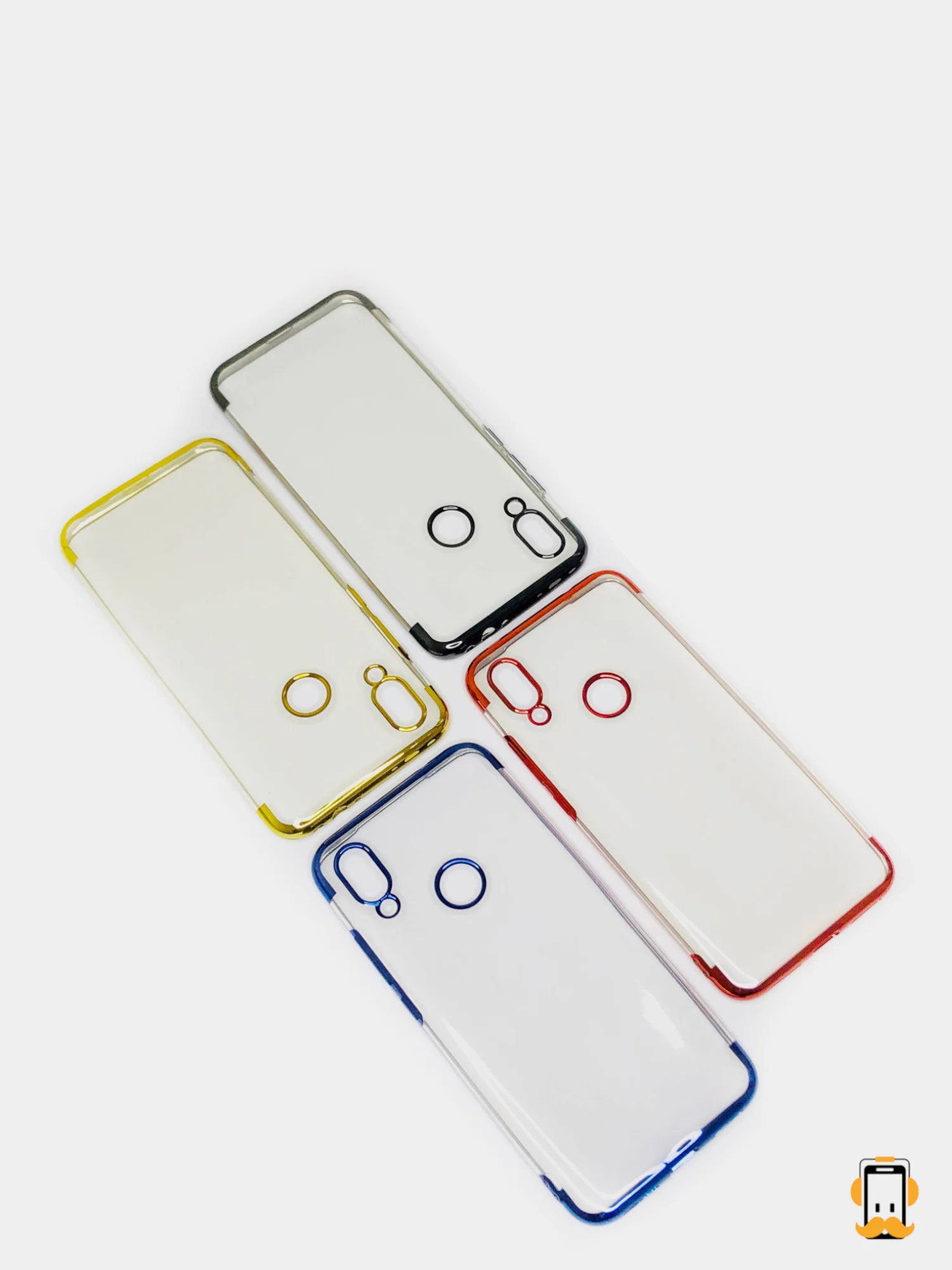 Xiaomi Redmi 7, Сяоми Редми 7 чехол прозрачный силиконовый с глянцевой рамкой