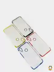 Xiaomi Redmi 7, Сяоми Редми 7 чехол прозрачный силиконовый с глянцевой рамкой
