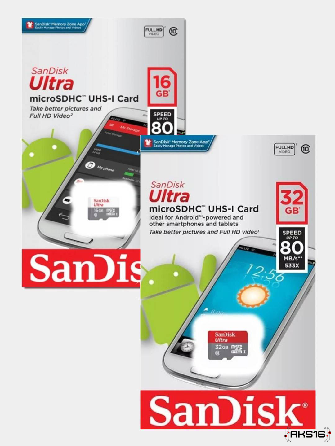 Карта памяти SanDisk MicroSD 16/32 Gb купить по цене 899 ₽ в  интернет-магазине KazanExpress