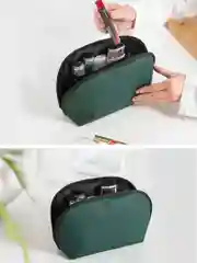 Белый косметичка из влагозащитного материала, на молнии