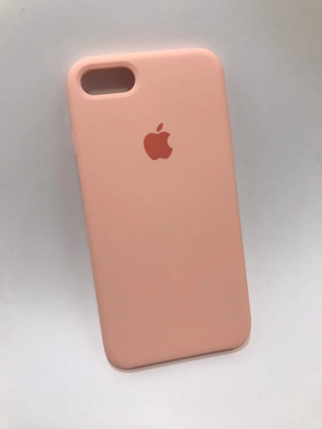 Коралловый защитный чехол для iPhone 7+, iPhone 8+ с яблоком