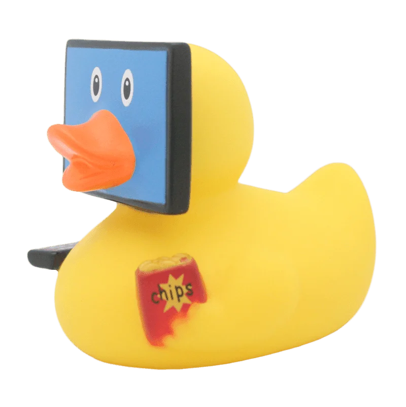 Игрушка для купания, сувенир Funny Ducks "Зомбоящик уточка", 1907