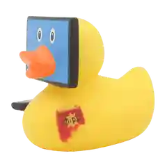 Игрушка для купания, сувенир Funny Ducks "Зомбоящик уточка", 1907