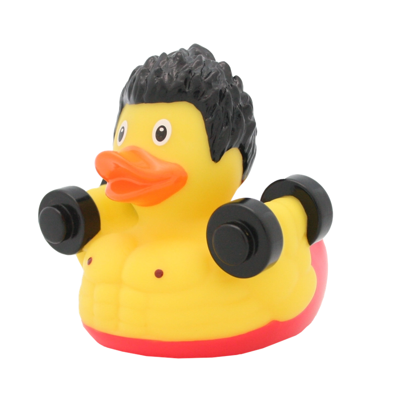 Игрушка для купания сувенир Funny Ducks "Культурист уточка", 2098