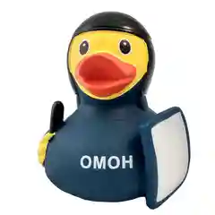 Игрушка для купания сувенир Funny Ducks "Уточка омоновец", 1884