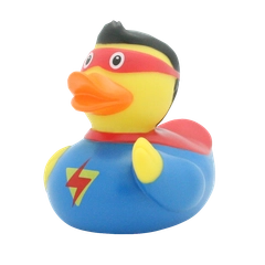 Игрушка для купания сувенир Funny Ducks "Уточка Супер Он", 1809