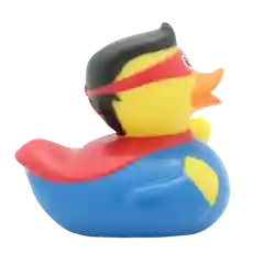 Игрушка для купания сувенир Funny Ducks "Уточка Супер Он", 1809