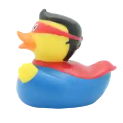 Игрушка для купания сувенир Funny Ducks "Уточка Супер Он", 1809