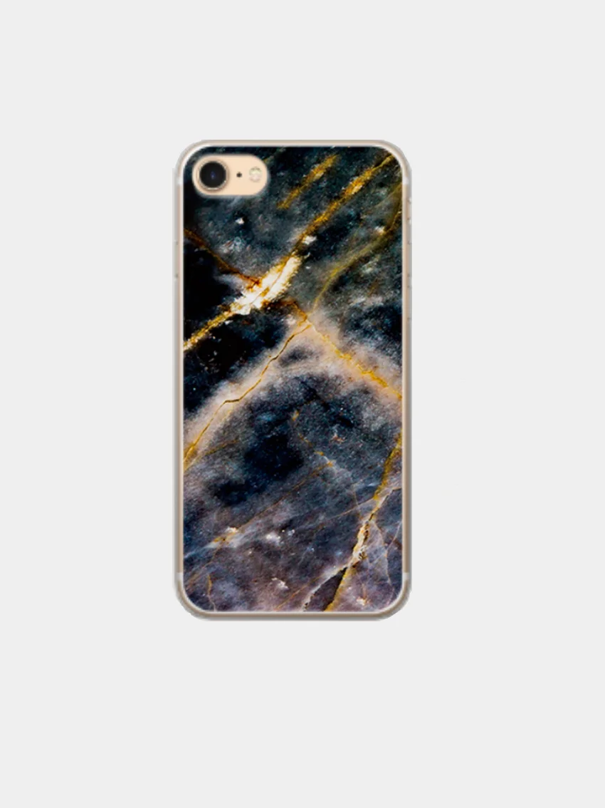 Черный мраморный чехол для iPhone 7 / 8