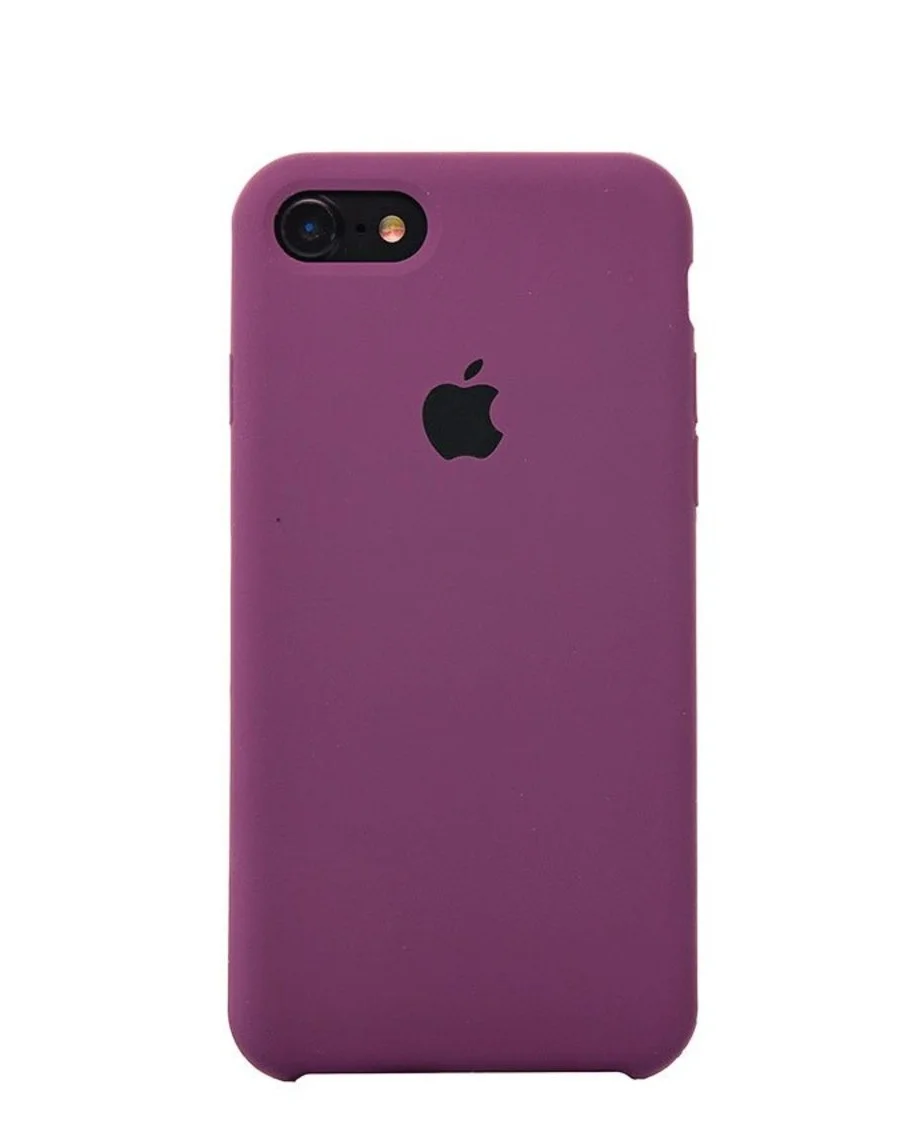 Фиолетовый чехол Silicone case для iPhone 7/ 8/ SE 2020, силиконовый