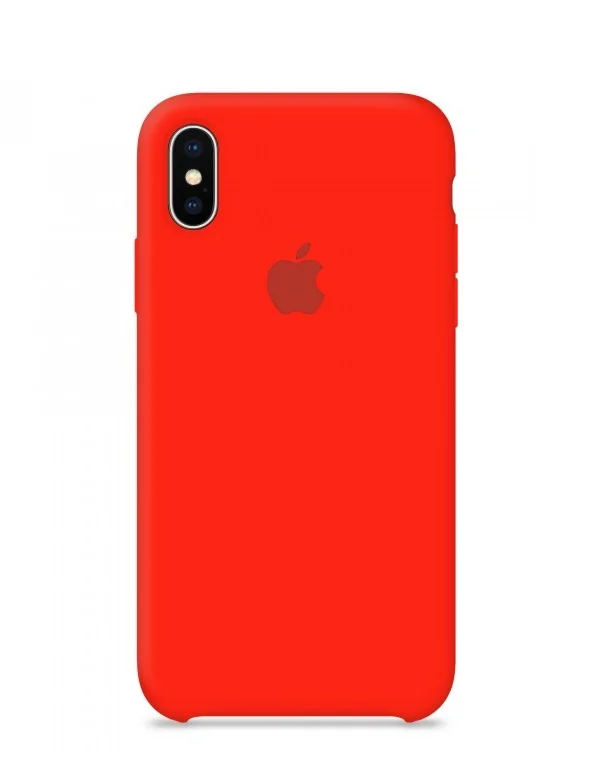 Красный чехол Apple iPhone XR силиконовый, Silicone Case