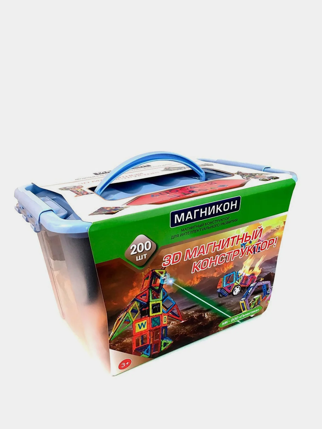 Магнитный конструктор МАГНИКОН " Галактика", 200 деталей, МК-200