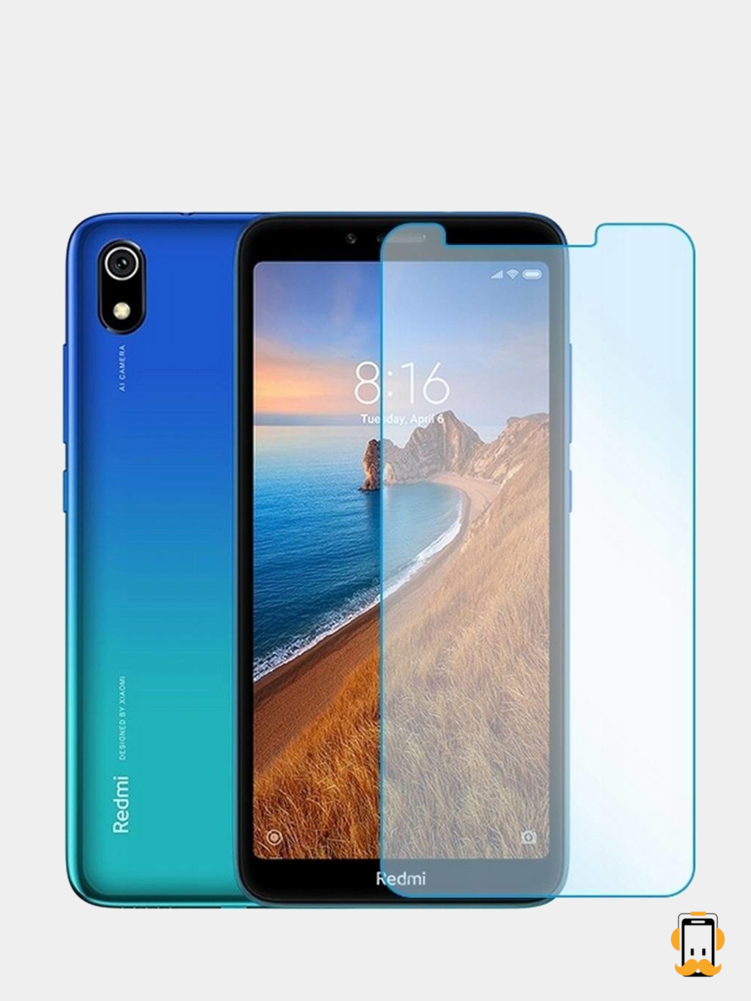 Xiaomi Redmi 7A, Сяоми Редми 7А, Защитное стекло 2,5D купить по цене 99 ₽ в  интернет-магазине Магнит Маркет