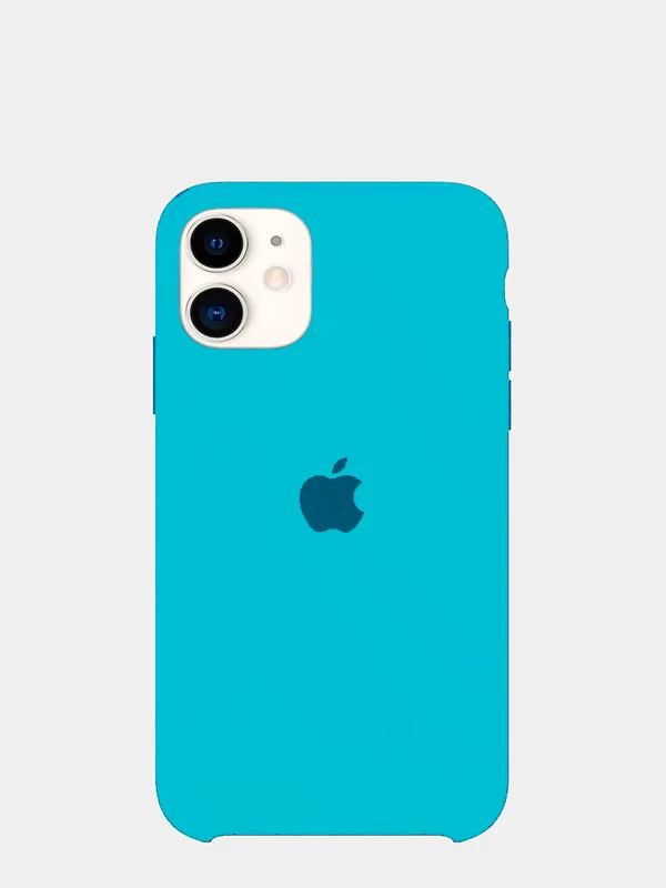 Голубой силиконовый чехол для Apple iPhone 11 Soft Touch