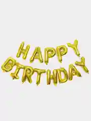 Золотой шары "HAPPY BIRTHDAY" - "С Днем Рождения"