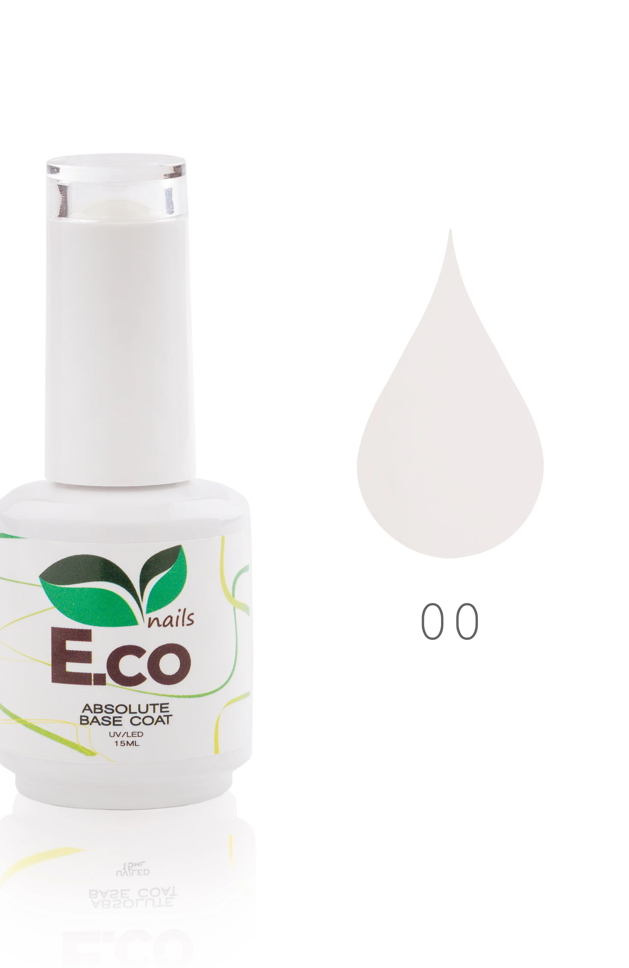 Базовое покрытие E.Co Nails Absolute Base Coat №00, камуфлирующее, 15 мл