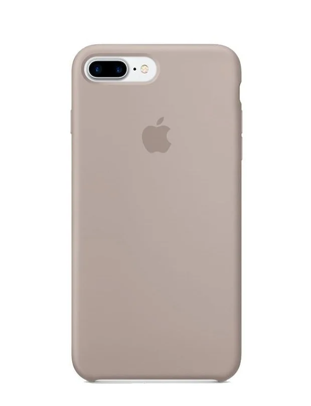 Бежевый чехол для iPhone 7 Plus / 8 Plus силиконовый, Silicone case