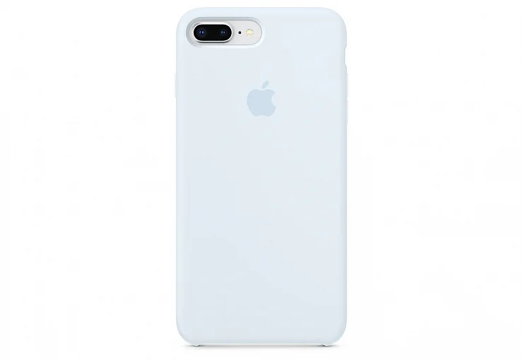 Небесно-голубой чехол для iPhone 7 Plus / 8 Plus силиконовый, Silicone case