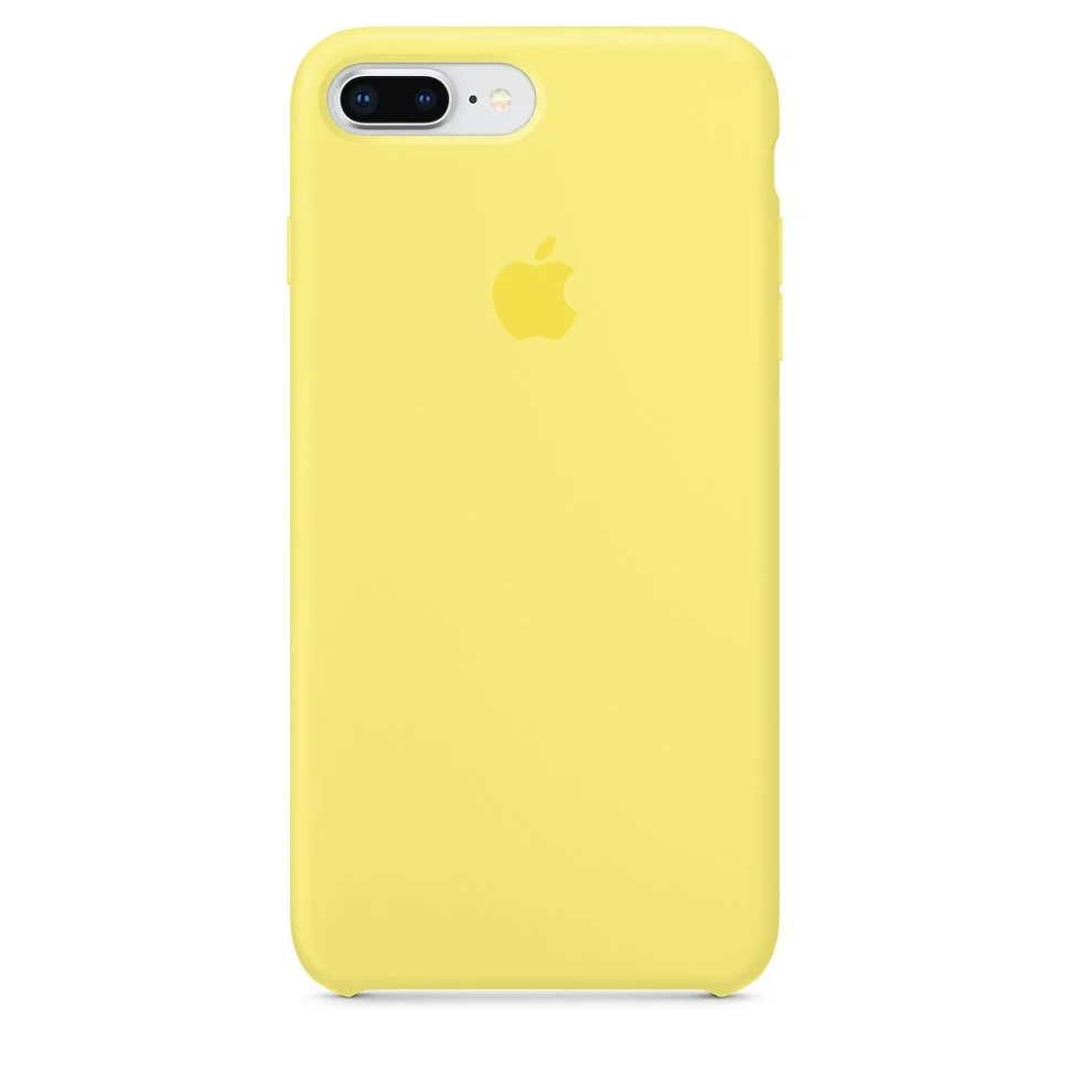 Желтый чехол для iPhone 7 Plus / 8 Plus силиконовый, Silicone case