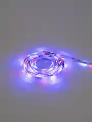 Серебряный светодиодная многоцветная лента RGB, с пультом, 5 м