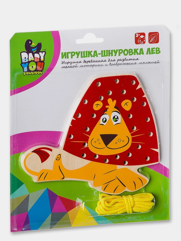 Шнуровка  деревянная Bondibon Baby You