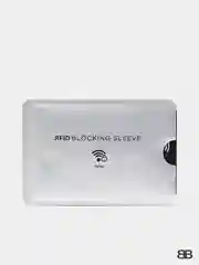 Серебряный чехол для карты с защитой RFID чипов
