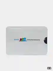 Серебряный чехол для карты с защитой RFID чипов