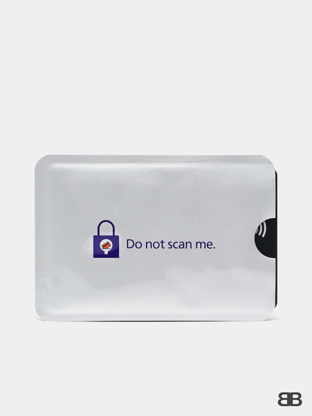 Серебряный чехол для карты с защитой RFID чипов
