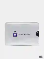 Серебряный чехол для карты с защитой RFID чипов