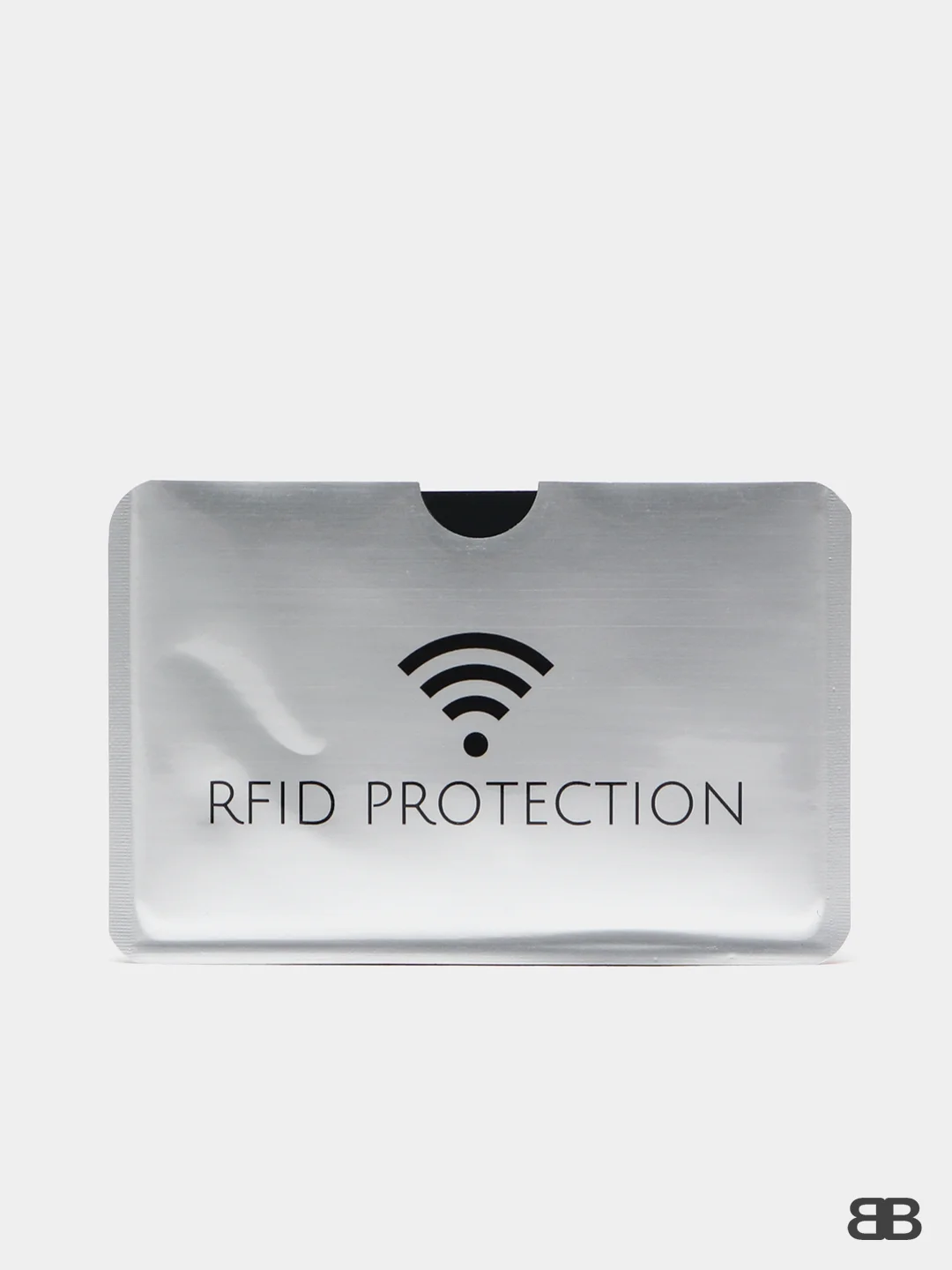 Серебряный чехол для карты с защитой RFID чипов