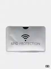 Серебряный чехол для карты с защитой RFID чипов