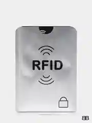 Серебряный чехол для карты с защитой RFID чипов