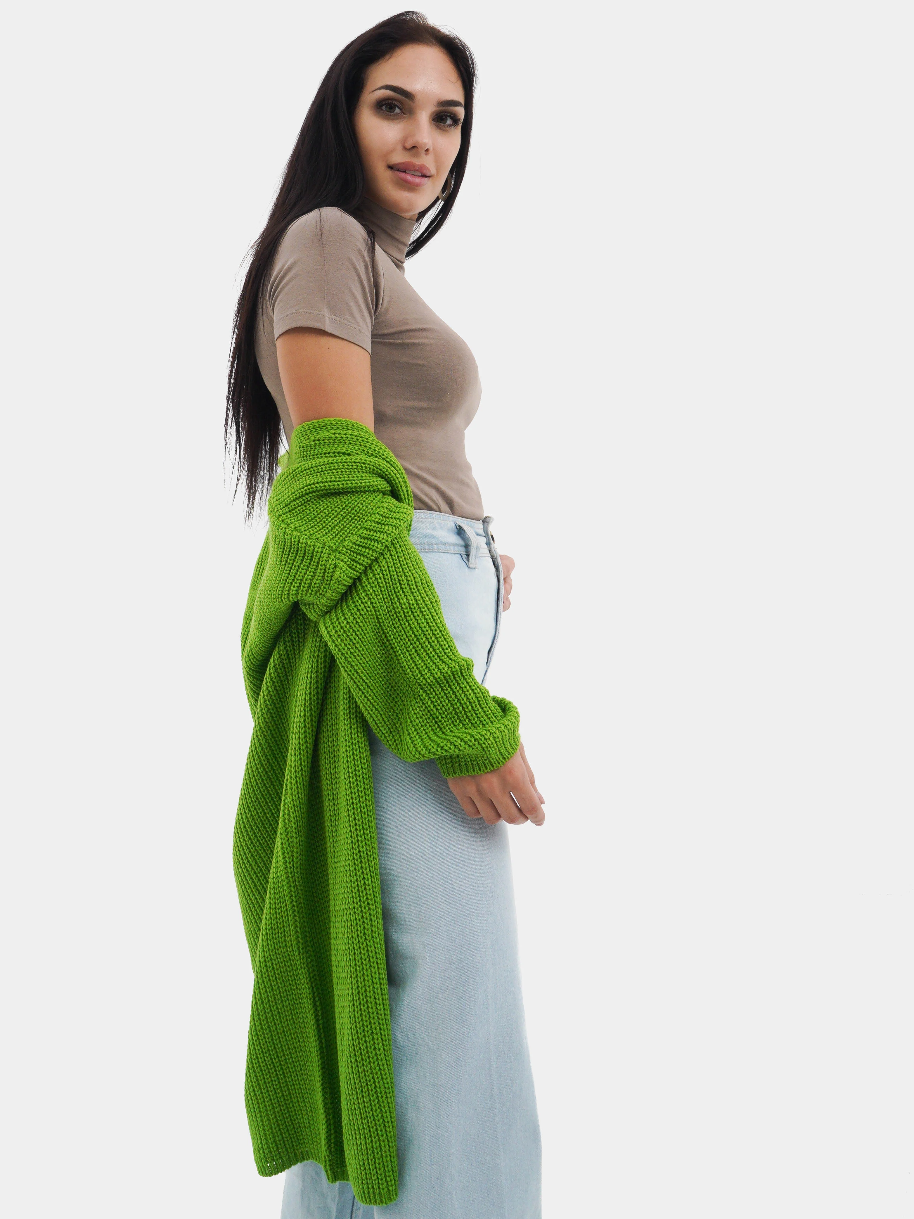 Кардиган женский теплый Oversize VOLNAYA подарок девушке