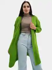 Лесной зеленый кардиган женский теплый Oversize VOLNAYA подарок девушке