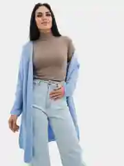 Голубой кардиган женский теплый Oversize VOLNAYA подарок девушке