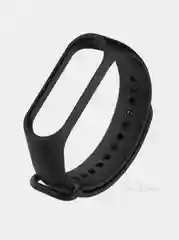 Черный силиконовый ремешок Xiaomi Mi Band 2 / Mi Band 3 / Mi Band 4 / Mi Band 5