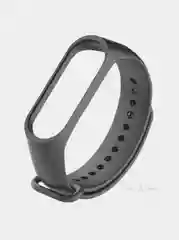 Угольный силиконовый ремешок Xiaomi Mi Band 2 / Mi Band 3 / Mi Band 4 / Mi Band 5