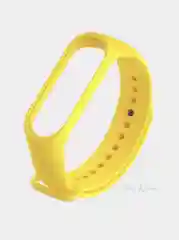 Желтый силиконовый ремешок Xiaomi Mi Band 2 / Mi Band 3 / Mi Band 4 / Mi Band 5