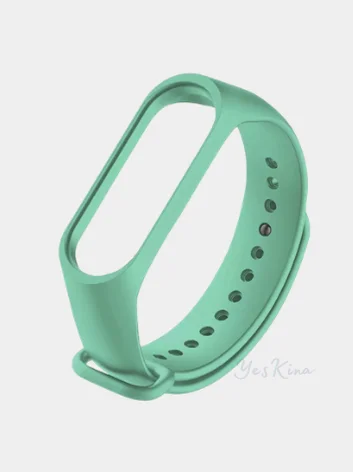 Бирюзовый силиконовый ремешок Xiaomi Mi Band 2 / Mi Band 3 / Mi Band 4 / Mi Band 5