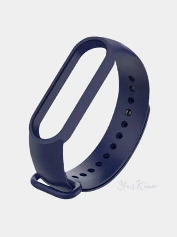 Синий меланж силиконовый ремешок Xiaomi Mi Band 2 / Mi Band 3 / Mi Band 4 / Mi Band 5