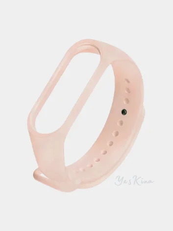 Бежевый силиконовый ремешок Xiaomi Mi Band 2 / Mi Band 3 / Mi Band 4 / Mi Band 5
