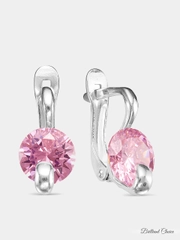 Серьги с фианитами