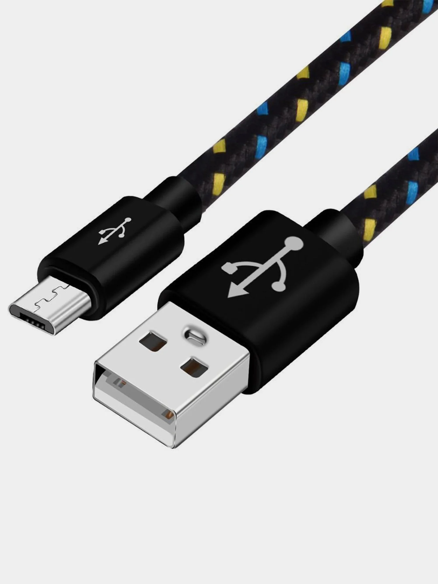Кабель USB для зарядки и передачи данных micro, type c, 1 и  2-х метровые