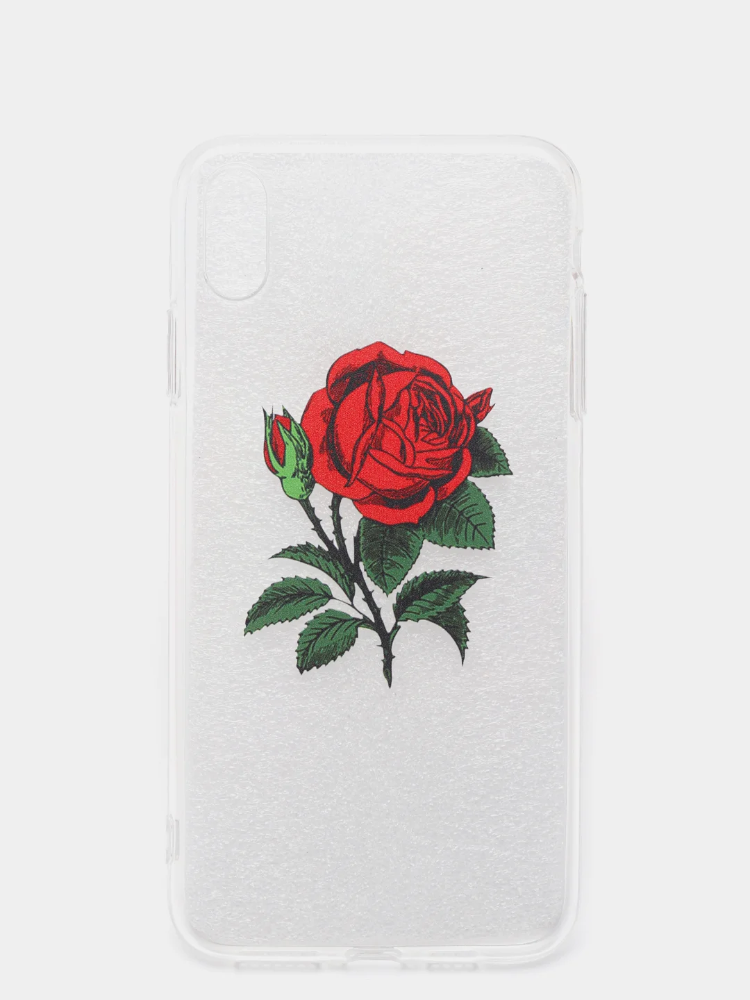 Прозрачный чехол с розой, чехол для iPhone 6+, 6s+, 7+, 8+, X, XS, XS max