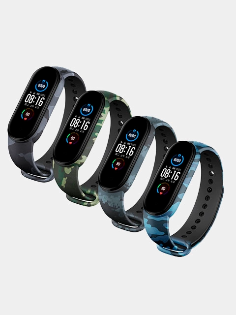 Силиконовый ремешок для фитнес-браслетов Xiaomi Mi Band 5 / 6